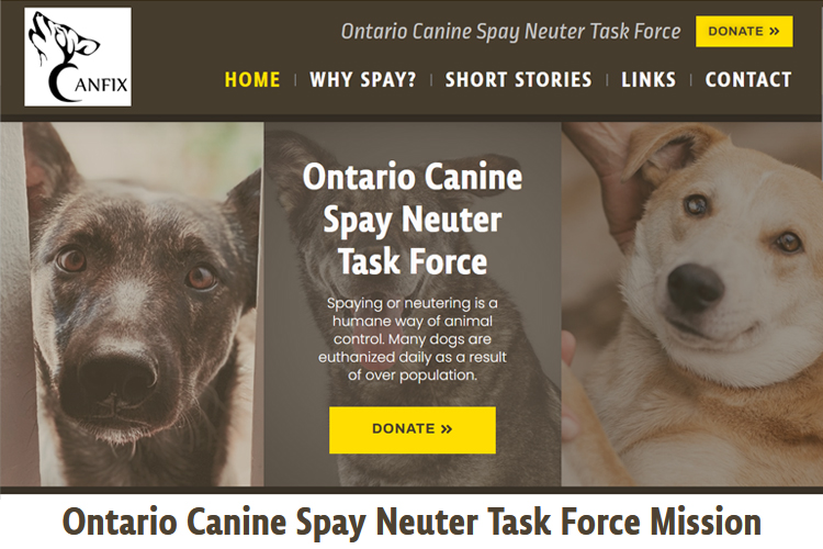 CANFIX Ontario Canine Spay Neuter Task Force